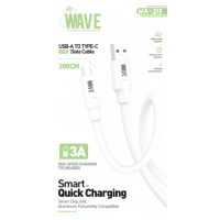 Wave WA-215 USB-A to Type-C 3.0A data Cable Smart Quick Charging 2M - A