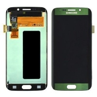 Samsung Galaxy S6 (SM-G920F) Pulled LCD Display Assembly With Frame and Parts (Green)