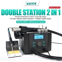 QUICK 8786D+ 2 in 1 Rework Station Electric Soldering Iron Hot Air Gun -YGC