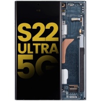 Samsung Galaxy S22 Ultra 5G (SM-S908B) service pack LCD Display Assembly With Frame (Green)