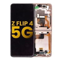 Samsung Galaxy Z Flip4 (SM-F721B) service pack LCD Display Assembly With Frame (Pink gold)