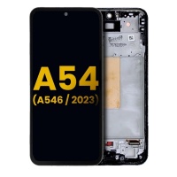 Samsung Galaxy A54 (A546B)(Big Size) Oled Ori zsize LCD Display Assembly With Frame (Black)