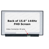 LCD Screen 15.6'' WideScreen NV156FHM-N4U 144Hz FHD (1920x1080) No Brackets Matte 40 Pin (25mm)