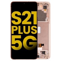 Samsung Galaxy S21 Plus (G996B) Pulled LCD Display Assembly With Frame (Phantom Pink)