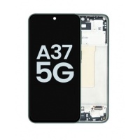 Samsung Galaxy A37 (SM-A376) Service Pack LCD Scherm Met Frame (Grey/Green)