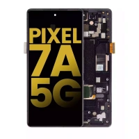 Google Pixel 7A OLED LCD Display Assembly With Frame (Black)