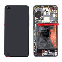 Huawei P40 service pack LCD Display Assembly With Frame (Black)