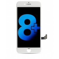 iPhone 8 Plus Wave+ LCD Display Assembly With Touch + steel plate (White)