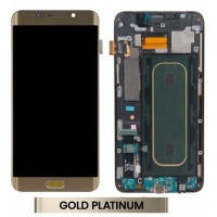 Samsung Galaxy S6 Edge Plus (SM-G928F) LCD Display Assembly With Frame (Gold)