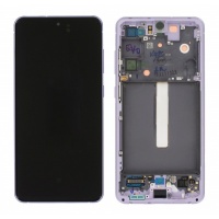 Samsung Galaxy S21 FE 5G (SM-G990B) service pack LCD Display Assembly With Frame (Violet / Lavender)