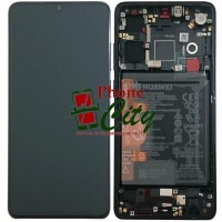 Huawei P30 service pack LCD Display Assembly With Frame inl. Battery 02352NLP (Black)