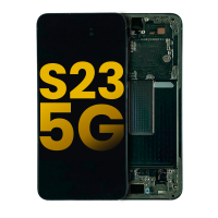 Samsung Galaxy S23 5G (SM-S911B) Service Pack LCD Display Assembly With Frame (Black)