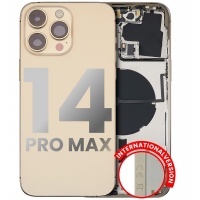 Apple iPhone 14 Pro Max Pulled Mid-Frame Housing with Parts No Battery (Gold)