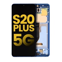 Samsung Galaxy S20 Plus (SM-G985) Pulled LCD Display Assembly With Frame (Dark Blue)