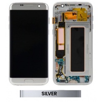 Samsung Galaxy S7 Edge (SM-G935F) LCD Display Assembly With Frame (Silver)