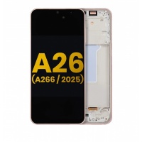 Samsung Galaxy A26 5G (SM-A266)) service pack LCD Display Assembly With Frame (Pink)