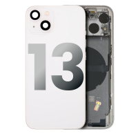 Apple iPhone 13 Pulled Mid-Frame Housing with Parts No Battery (White)