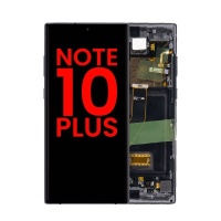 Samsung Galaxy Note 10 Plus (N975F) ORIGINAL SIZE OLED LCD Scherm Met Frame (Zwart)