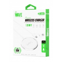Wave WA-263 Magsafe Wireless Charger 3in1 15W (White) -US
