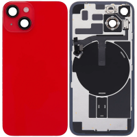 Apple iPhone 14 Pulled Back Glass With Steel Plate+Magnet+NFC - Red
