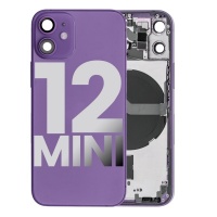 Apple iPhone 12 Mini OEM Pulled Mid-Frame Housing with Parts No Battery (Purple)