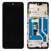 Motorola Edge 20 Lite OLED LCD Display Assembly With Frame (Black)