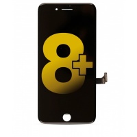 iPhone 8 Plus Refurbished LCD Display Assembly With Touch + steel plate (Toshiba C11-F7C) (Black)