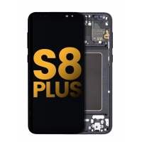 Samsung Galaxy S8 Plus Pulled LCD Display Assembly With Frame (Black)