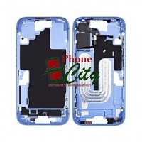 Apple iPhone16 Pulled Mid-Frame Housing + Back Cover with Small Parts (Blue / Ultramarine)