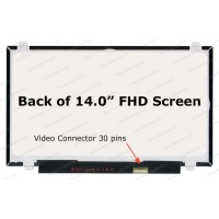 LCD Screen 14.0'' WideScreen FHD (1920x1080)Top and Bottom Brackets Matte 30 pin