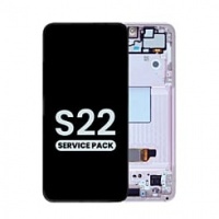 Samsung Galaxy S22 (SM-S901B) service pack LCD Display Assembly With Frame (Pink)