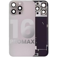 Back Glass Replacement For iPhone 16 Pro Max With Steel Plate+Magnet +NFC - Natural Titanium