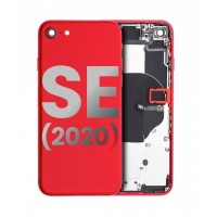 Apple iPhone SE 2020 Pulled Mid-Frame Housing with Parts No Battery (Red)