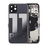 Apple iPhone 11 Pro Pulled Mid-Frame Housing with Parts No Battery (Black)