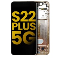 Samsung Galaxy S22 Plus 5G (SM-S906B) service pack LCD Display Assembly With Frame (Pink Gold)