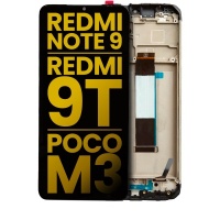 Xiaomi Poco M3 / Redmi Note 9 / Redmi 9T Service Pack LCD Display Assembly With Frame