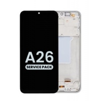 Samsung Galaxy A26 5G (SM-A266)) service pack LCD Display Assembly With Frame (White)
