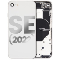 Apple iPhone SE 2022 Pulled Mid-Frame Housing with Parts No Battery (White)