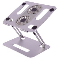Wave Laptop Stand Aluminum Holder With Cooling Fan - LY