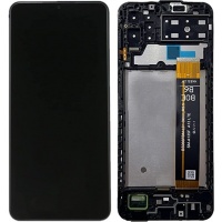 Samsung Galaxy A13 4G (A135F) (A3 Lite LCD Flex) service pack LCD Display Assembly With Frame (Black