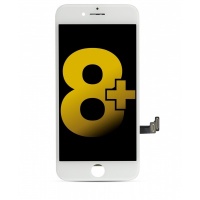 iPhone 8 Plus Refurbished LCD Display Assembly With Touch + steel plate (LG DTP-C3F) (White)