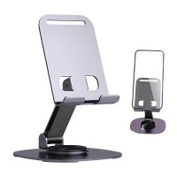 Wave WA-430 Metal Tablet & phone Stand – 360° Rotating & 0–90° Folding