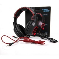 SADES SA-818 Stereo Gaming Headphones with Noise-reduction (Red)