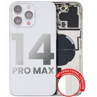 Apple iPhone 14 Pro Max Pulled Mid-Frame Housing with Parts No Battery (White)