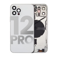 Apple iPhone 12 Pro Pulled Mid-Frame Housing with Parts No Battery (White)