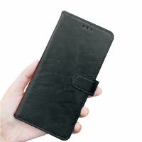 Wave Leather Book Case iPhone 18 Pro - Black
