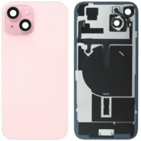 iPhone 15 Pulled Back Glass With Steel Plate+Magnet+NFC - Pink