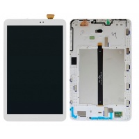 Samsung Galaxy A 10.1 2016 (T580 / T585) LCD Display Assembly With Frame (White)