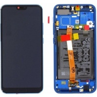 Huawei Honor 10 Service pack LCD Display Assembly With Frame Inc. Battery (Blue)