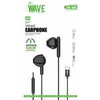 Wave WA-80B Wired Ear Phone Type-C (Black) - M